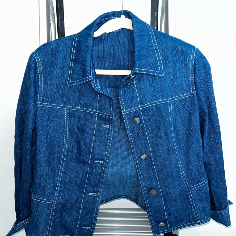 Akris Punto Blue Denim Jacket